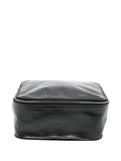 Rick Owens Leather Zip-around Wallet In Black
