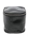 Rick Owens Leather Zip-around Wallet In Black