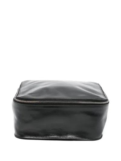Rick Owens Leather Zip-around Wallet In Black