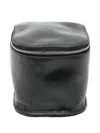 Rick Owens Leather Zip-around Wallet In Black