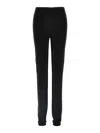 Rick Owens Knitted Leggings Elastic Waistband In Black