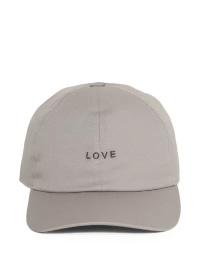 Rick Owens Lettering-embroidery Baseball Cap In Brown