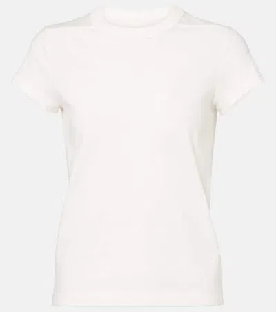 Rick Owens Level Cotton Jersey T-shirt In White