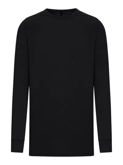 Rick Owens Level Cotton T-shirt In Black
