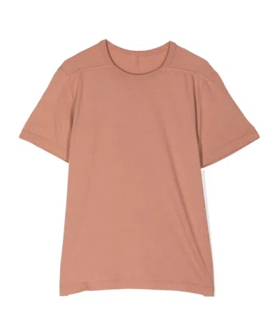 Rick Owens Level Cotton T-shirt In Nude