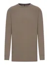 Rick Owens Long-sleeved T-shirt In Nude & Neutrals