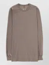 Rick Owens Level Crew Neck Long Sleeve T-shirt In Gray