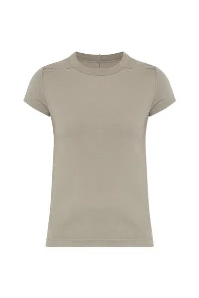 Rick Owens Level Cropped T-shirt In Beige