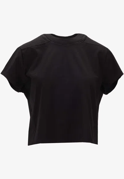 Rick Owens Level Crewneck T-shirt In Black