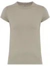 Rick Owens Level Cropped T-shirt In Nude & Neutrals