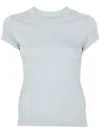 Rick Owens Level Cropped T-shirt In Blue
