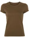 Rick Owens Level Cropped T-shirt In Green
