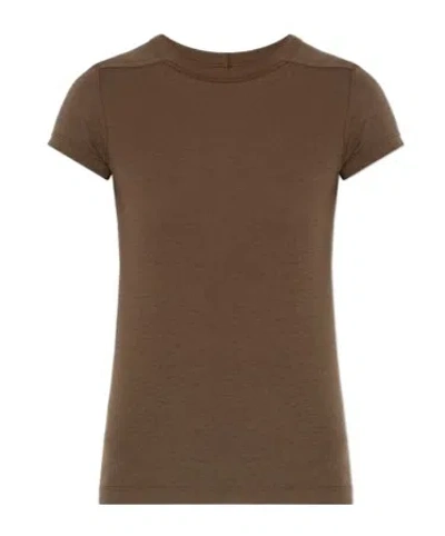 Rick Owens Level Cropped T-shirt In Green