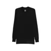 Rick Owens Minimalist Level Seam Cotton T-shirt With Crew Neck In Animal Print