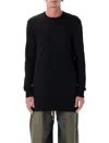 Rick Owens Black Baseball T Sweatshirt In Black