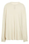 Rick Owens Level Oversize Virgin Wool Sweater In Neutral