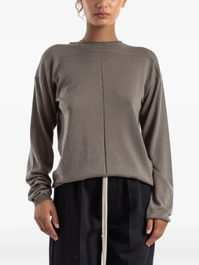 Rick Owens Level Sweater In Gray