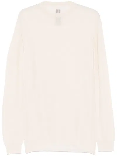 Rick Owens Level Sweater In White