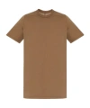 Rick Owens Level T Cotton T-shirt In Brown