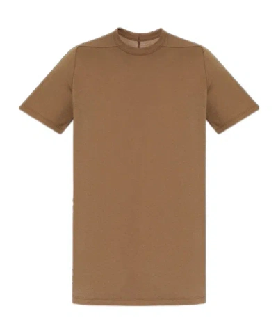Rick Owens Level T Cotton T-shirt In Brown