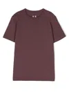Rick Owens Level T Organic Cotton T-shirt In Purple