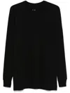Rick Owens Crew Neck Long-sleeved T-shirt In Black