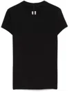 Rick Owens Black Hollywood Cropped Level T-shirt In Black