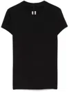 Rick Owens Black Hollywood Cropped Level T-shirt In Black
