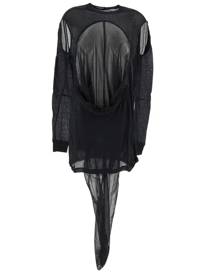Rick Owens Level T-shirt In Black