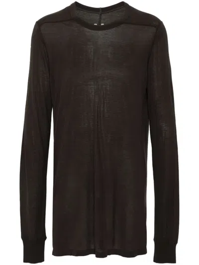 Rick Owens Level T-shirt In Grey