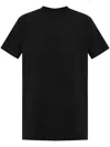 Rick Owens Black Crew Neck T-shirt With Short Sleeves In Black