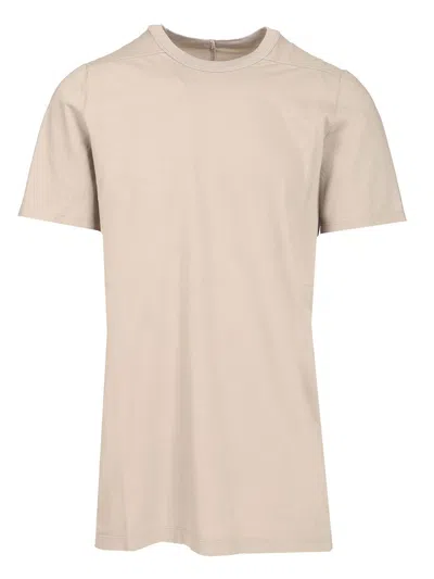 Rick Owens Level T T-shirt Crewneck Short Sleeve In Nude