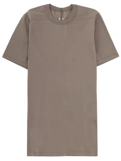Rick Owens Level T Crew Neck Short Sleeve T-shirt In Brown