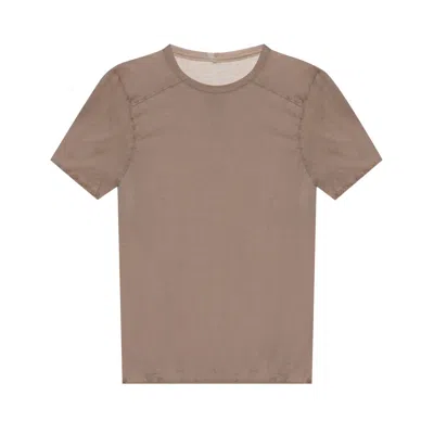 Pre-owned Rick Owens Level Tee 'flesh' | Tan | Men's Size S In Brown
