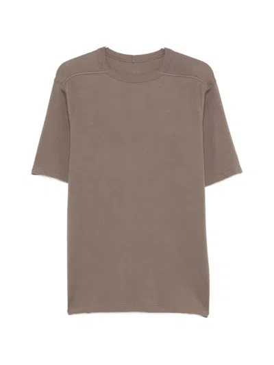 Rick Owens Crew Neck Short-sleeved T-shirt In Transparent