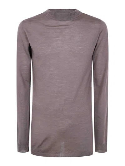 Rick Owens Level Turtle Neck Sweater In Gray