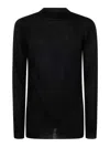 Rick Owens Men Level Turtle Neck Sweater In Negro
