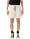 Rick Owens Knee-length Cotton Blend Boxers With Zip Closure In Dinge