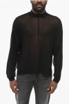 Rick Owens Lido Crew Neck Cotton Sweater In Black
