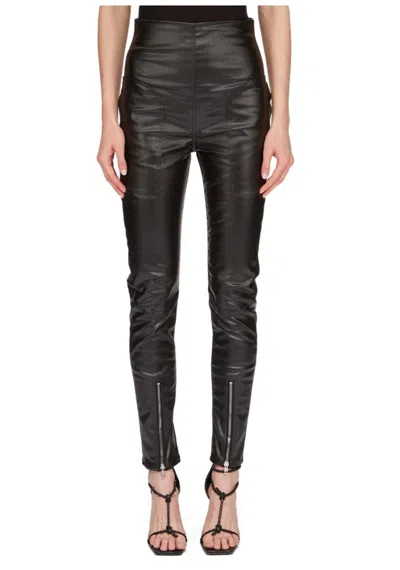 Rick Owens Lido Dirt Waist Leggings In Black