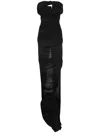 Rick Owens Lido Draped Gown In Black