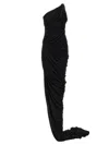 Rick Owens Maxi Abito Monospalla Lido In Black