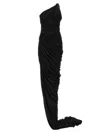 Rick Owens Lido Draped Maxi Dress In Black