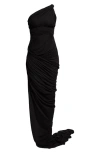 Rick Owens Maxi Abito Monospalla Lido In 09 Black