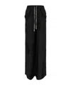 Rick Owens Lido Drawstring Wide-leg Trousers In Black