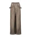 Rick Owens Lido Drawstring Wide-leg Trousers In Multicolor