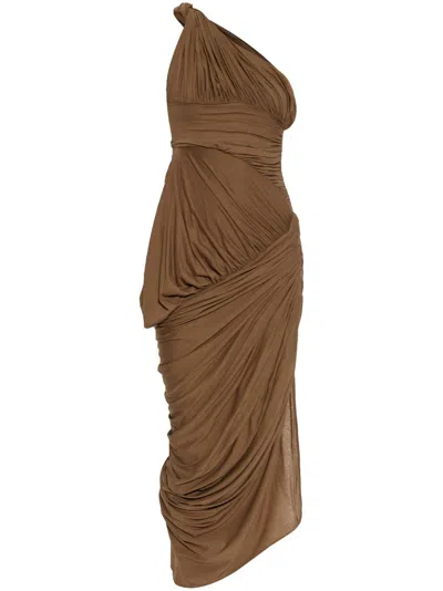 Rick Owens Lido Dress In Brown