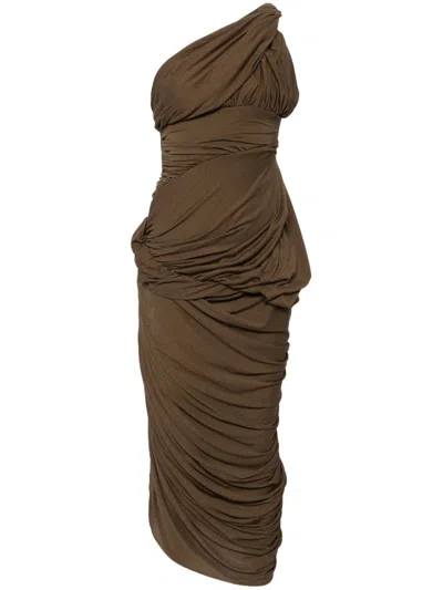 Rick Owens Lido Dress In Brown