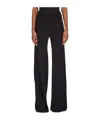 Rick Owens Black Relaxed High Waist Pants In Lightweight Fabric Woman In Black