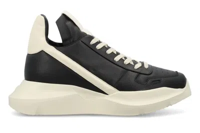 Pre-owned Rick Owens Lido Geth Runner Black Milk In Black/milk